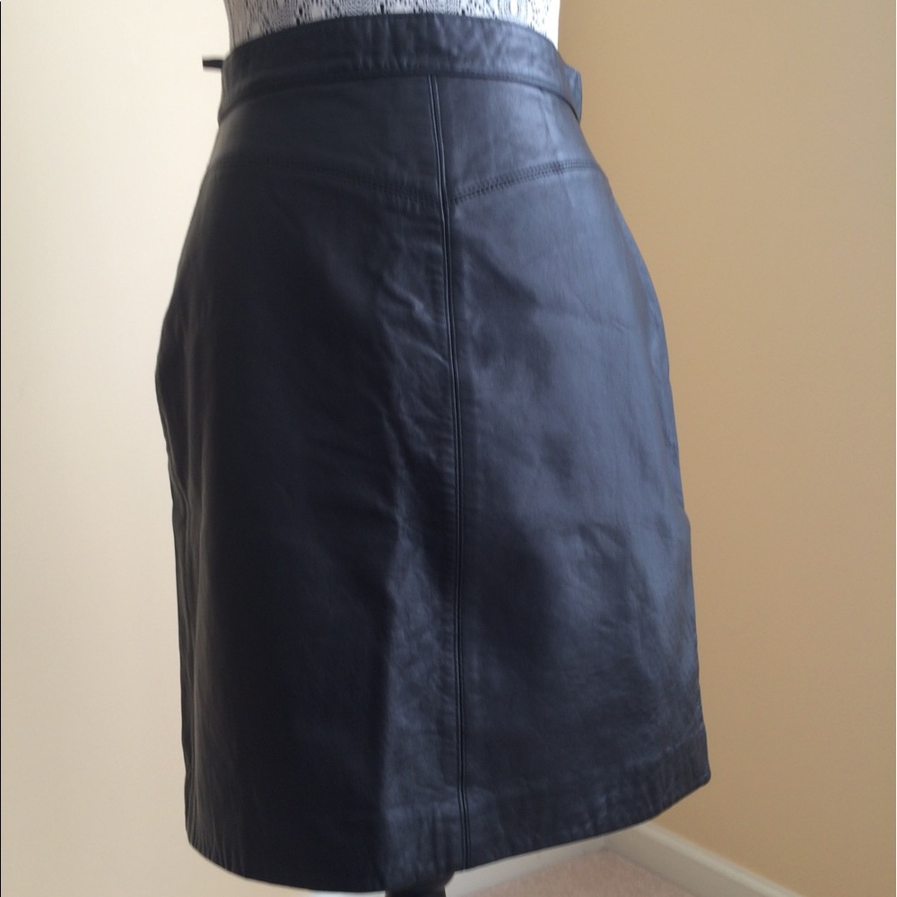 Vintage Leather Skirt Mini Size 6